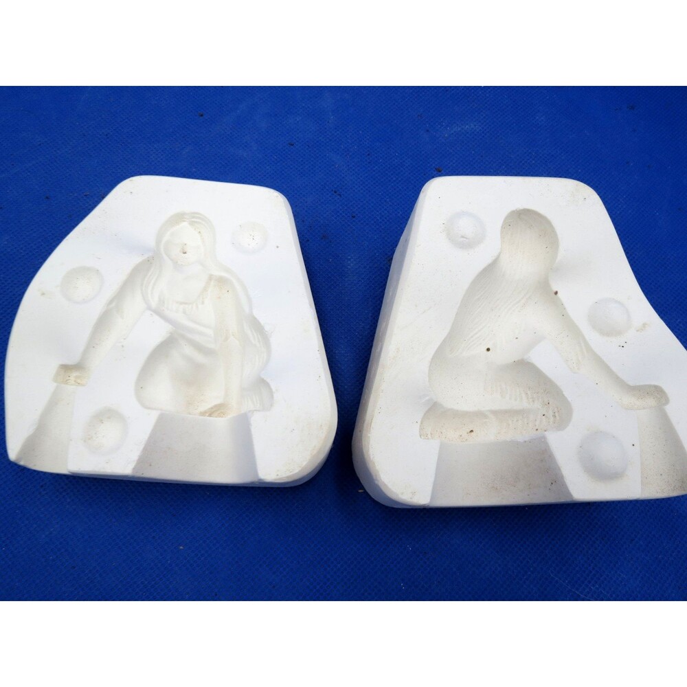 Hershey Vintage Woman on Knees Small Slip Mold  H 396 A Part of Set?